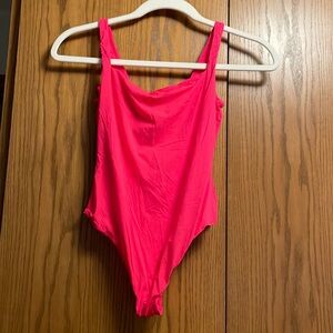skims coral body suit